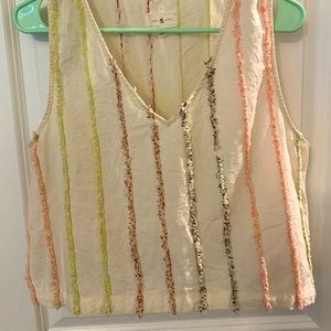 Lou and Grey Confetti Cropped Top Size Medium